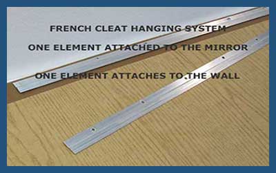 Easy to install interlocking french cleat mounting bracket. 