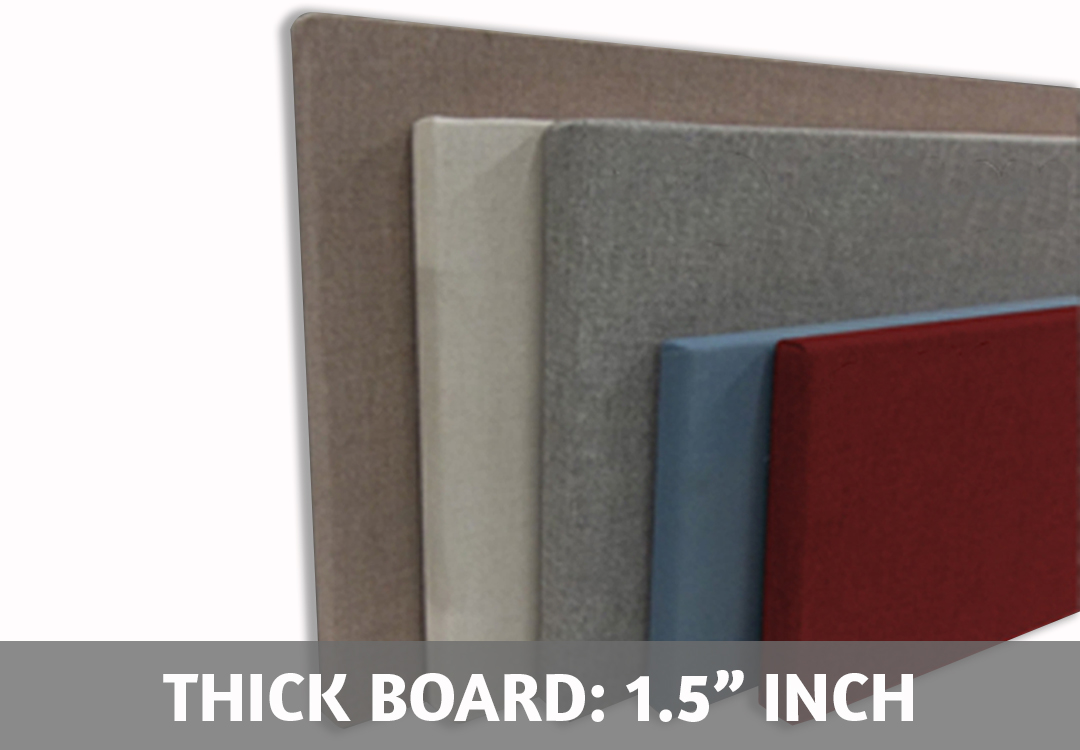 FRAMELESS HOOK AND LOOP - VELCRO Fabric Wrapped Cork Boards