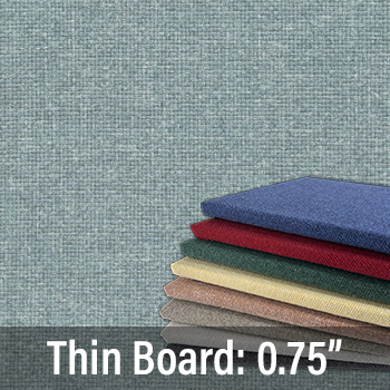 FW835-08 Teal - Thin Profile: 20 Soft Colors - Thick Texture - Push Pins or Hook and Loop - Up to 60" X 40"