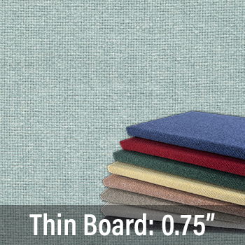 FW835-09 Seafoam - Thin Profile: 20 Soft Colors - Thick Texture - Push Pins or Hook and Loop - Up to 48" Wide