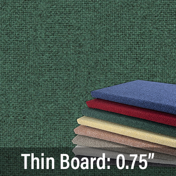 FW835-10 Forest - Thin Profile: 20 Soft Colors - Thick Texture - Push Pins or Hook and Loop - Up to 48" Wide