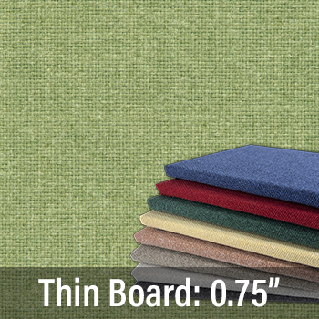 FW835-11 Pea Green - Thin Profile: 20 Soft Colors - Thick Texture - Push Pins or Hook and Loop - Up to 48" Wide