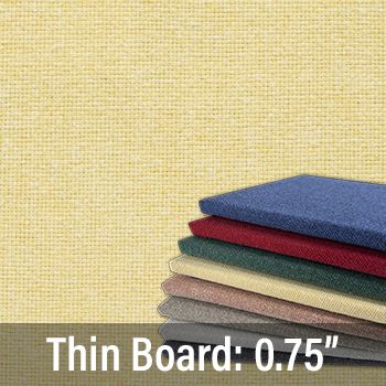 FW835-14 Mimosa - Thin Profile: 20 Soft Colors - Thick Texture - Push Pins or Hook and Loop - Up to 48" Wide