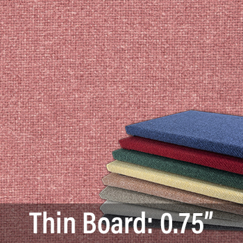 FW835-16 Plum - Thin Profile: 20 Soft Colors - Thick Texture - Push Pins or Hook and Loop - Up to 60" X 40"