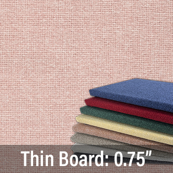 FW835-18 Baby Pink - Thin Profile: 20 Soft Colors - Thick Texture - Push Pins or Hook and Loop - Up to 60" X 40"