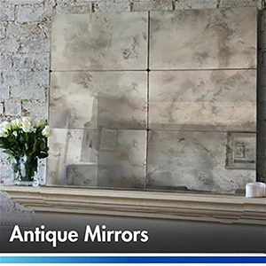 CUSTOM ANTIQUED - Frameless Mirror Glass