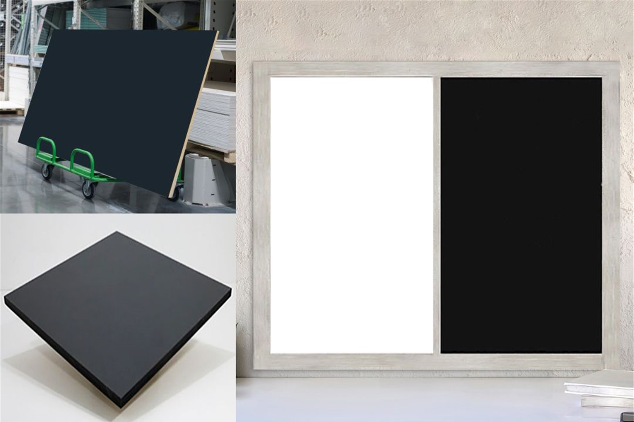 Chalk Material into Your Combination Board. 