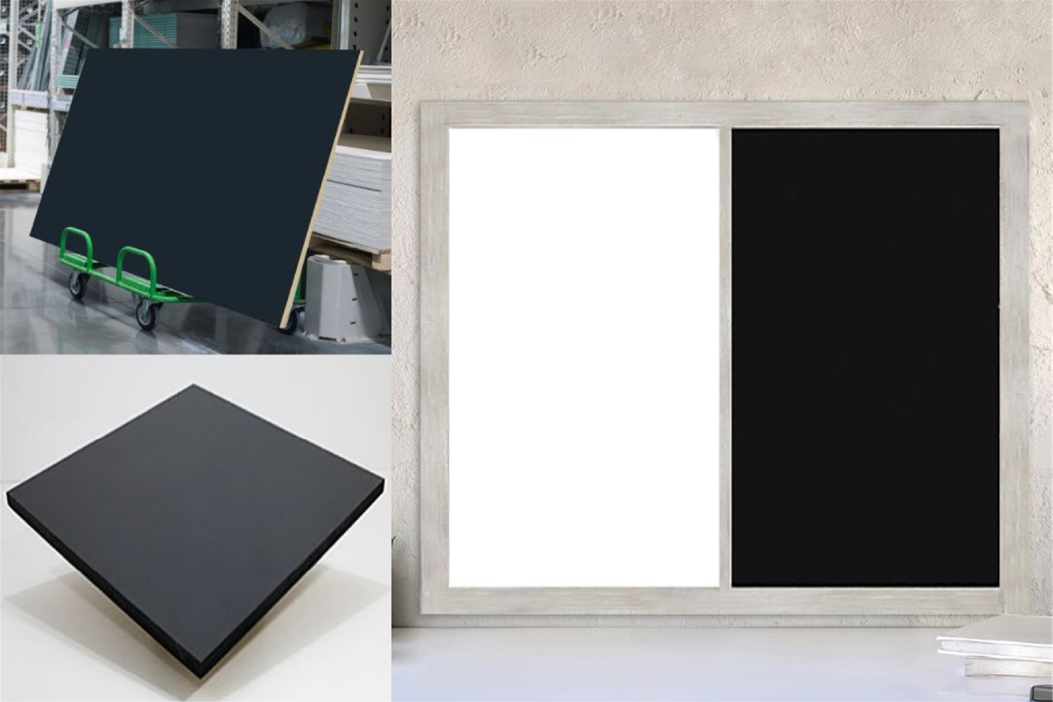 Chalk Material into Your Combination Board. 