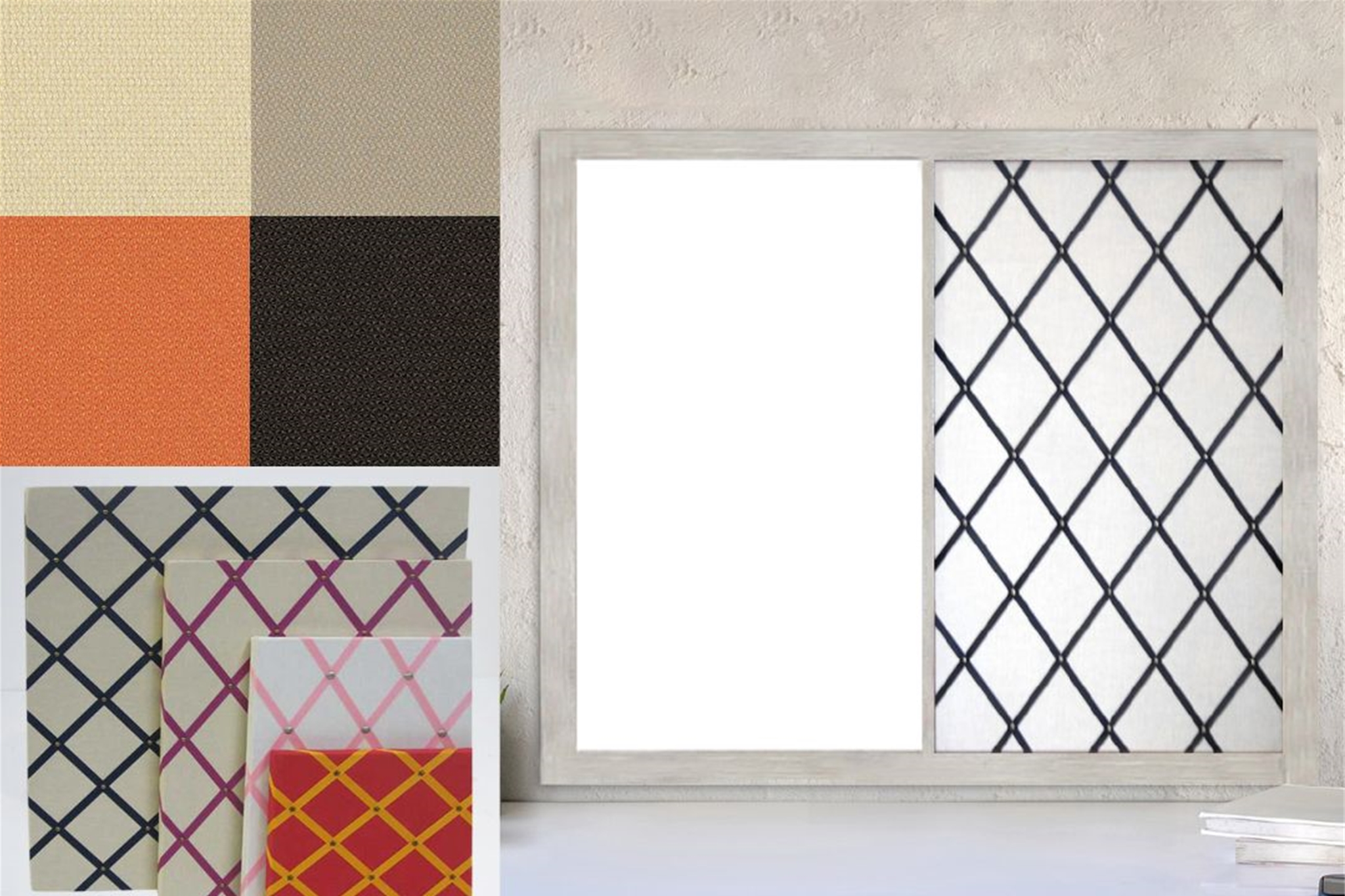 Fabric Wrapped Material into Your Combination Board.