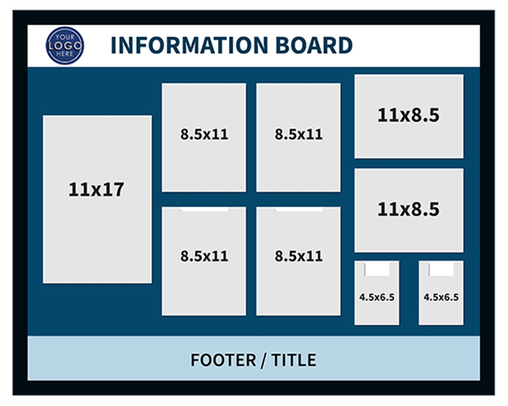 IB811 -  60" x 48" Custom Information Board