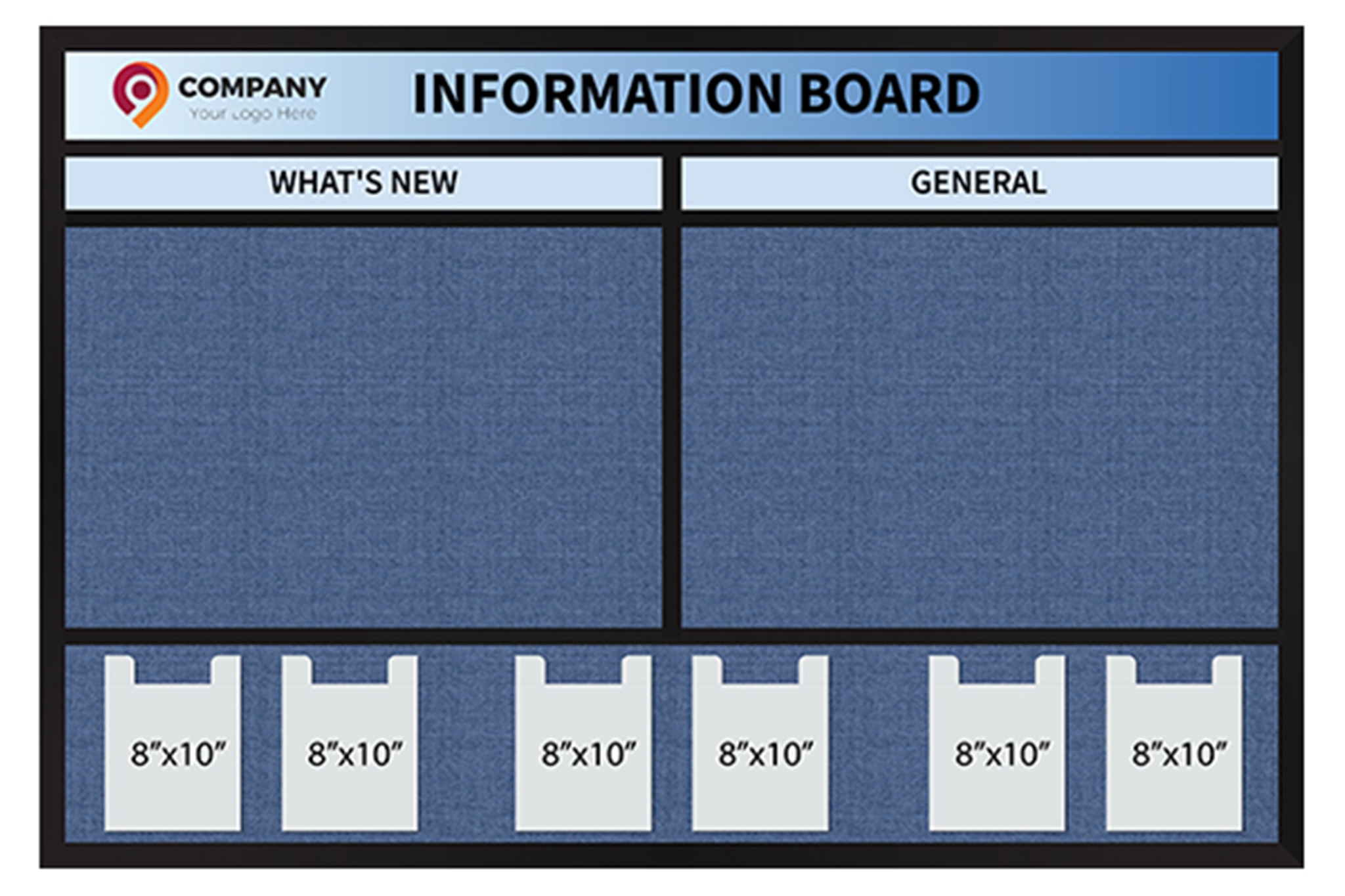 IB812 -  72" x 48" Custom Information Board