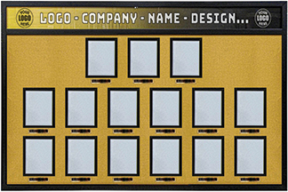 CC300-03 - 72" Wide Chain of Command Board 