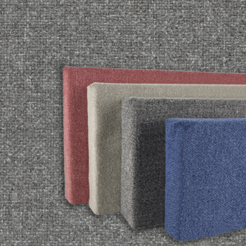 FW830-02 Aluminum - Frameless Fabric Wrap Cork Bulletin Board - Classic Hook And Loop Velcro