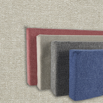 FW830-04 Soft Grey - Frameless Fabric Wrap Cork Bulletin Board - Classic Hook And Loop Velcro
