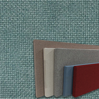 FW800-28 Green Blue Spruce Frameless Fabric Wrap Cork Bulletin Board - Classic Hook And Loop Velcro