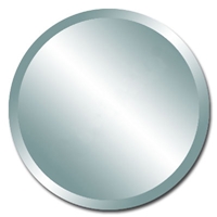 Custom Beveled Round Frameless Wall Mirror