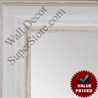 MR1513-1 White Distressed Barnwood - Large Custom Wall Mirror Custom Floor Mirror