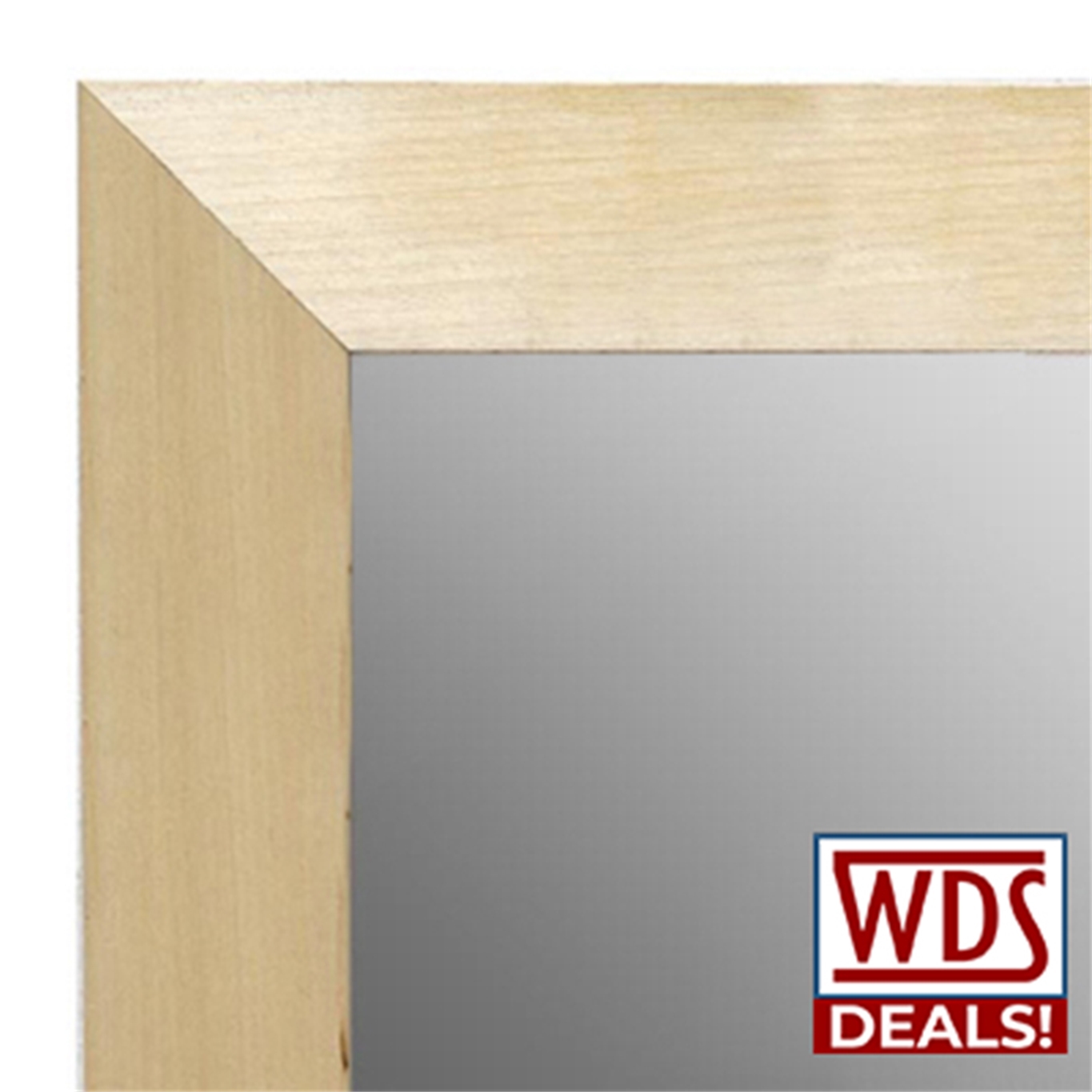 WD507 2" Unfinished Natural Wood Mirror, You Paint or Stain, 24x30 - 24x36 - 30x40, Limit of 5