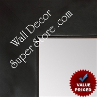 MR1865-1 Matte Satin Black - Value Priced - Large Custom Wall Mirror Custom Floor Mirror