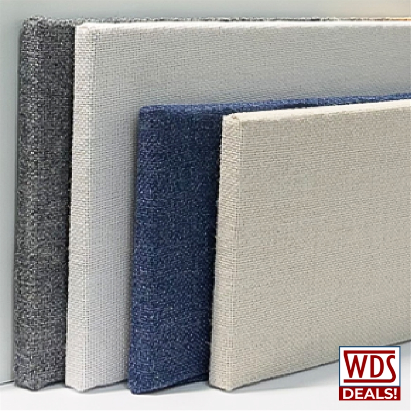 WD502 Thin Textured Fabric Boards (3) Sizes: White, Off White, Grey or Blue, Mix Match Colors - Limit 5