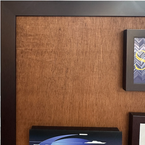 Wood frames provide a warm, professional look that seamlessly blends with any office decor.