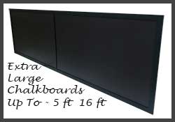 very large custom chalkboards - up to 5 feet x 16 feet