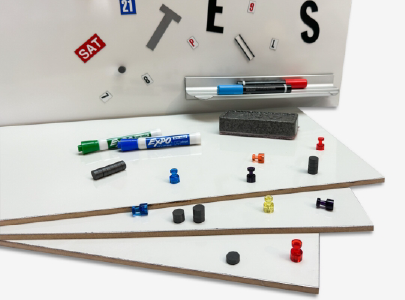 White Dry-Erase Sheet Material.