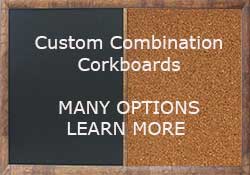 custom cork boards with any combination of cork chalkboard or dry erase