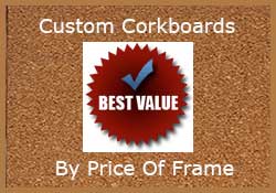 shop custom cork notice boards by price