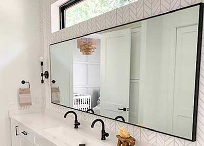 Custom bathroom mirrors - any size, color hundreds of styles