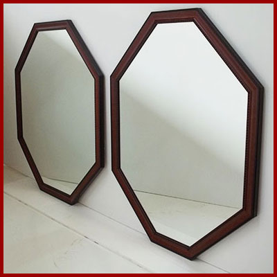 Octagon shaped clearance mirror