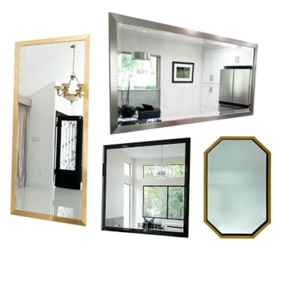  Quick Shop For Custom Framed Mirrors  - Enter Your Size - View Every Option On Our Site " Square To 108" X 78" - Shipping Included - For Any Room - Wall, Floor, Bathroom, Vanity, Dressing, Leaning All Mirrors