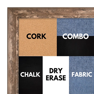 BB1223-4 - TITANIUM - 0.75 Inch Wide - Cork, Chalk, Dry Erase, Combo, Fabric Wrap 