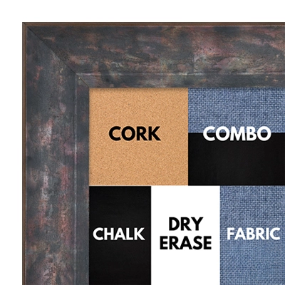 BB1225-5 - STEEL BLUE - 1.5 Inch Wide - Cork, Chalk, Dry Erase, Combo, Fabric Wrap 