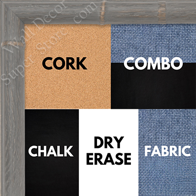 BB1229-2 - GREY- 0.75 Inch Wide - Custom Cork, Chalk, Dry Erase