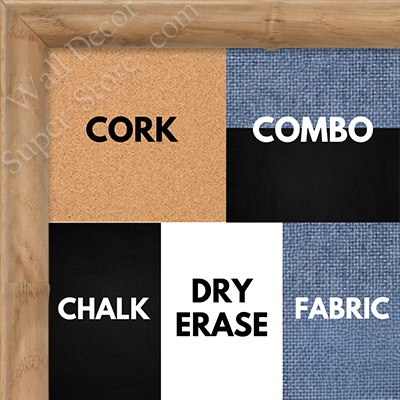 BB1229-3 - Natural - 0.75 Inch Wide - Custom Cork, Chalk, Dry Erase