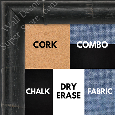 BB1230-1 BLACK - 1.375 Inch Wide - Custom Cork, Chalk, Dry Erase