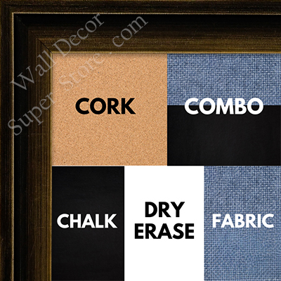 BB1245-1 Structura Bronze - 1.125 Inch Wide - Custom Cork, Chalk, Dry Erase