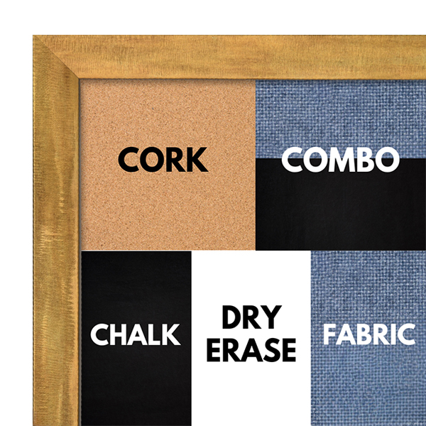 BB1316-2 Distressed Brass Cap - 0.75 Inch Wide - Custom Cork Chalk Dry Erase