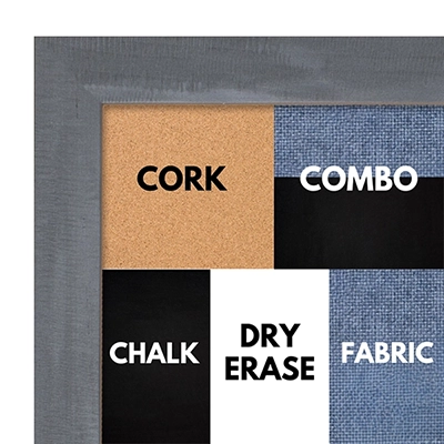 BB1316-6 Steel Gray Cap - 0.75 Inch Wide - Custom Cork Chalk Dry Erase