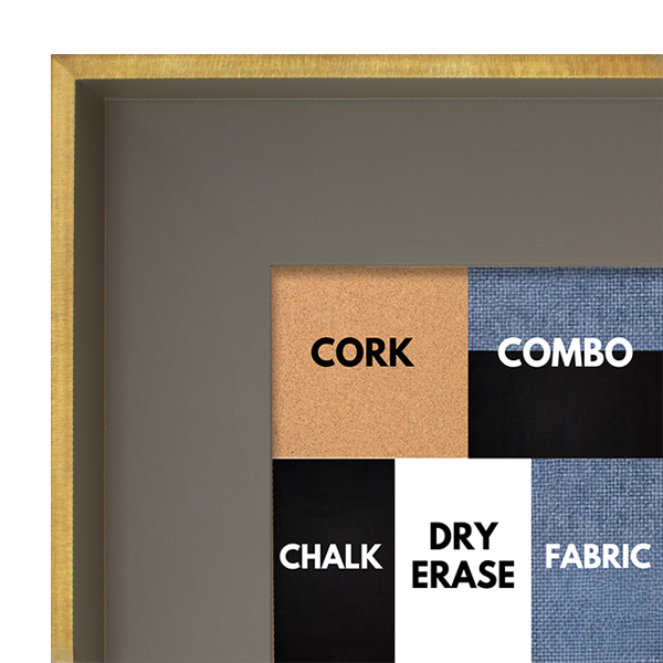 BB1319-2 Taupe & Brass Floater - 1.75" Wide - Custom Cork Chalk or Dry Erase Board BB1319-2 Taupe & Brass Floater - 1.75" Wide - Custom Cork Chalk or Dry Erase Board