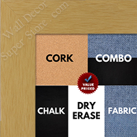 BB1045-4 Natural Clear Wide Custom Wall Board-Cork, Chalk, Dry Erase