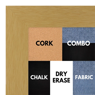 BB1045-4 Natural Clear Wide Custom Wall Board-Cork Chalk Dry Erase