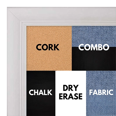 BB1046-8 Matt White - Cork, Chalk, Dry Erase, Combo, Fabric Wrap 