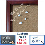 BB115-2 Cherry Small To Medium Custom Cork Chalk or Dry Erase Board