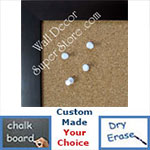 BB131-4 Espresso Coffee Brown Small To Medium Custom Cork Chalk or Dry Erase Board