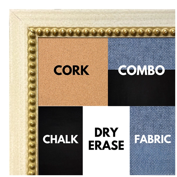 BB1206-2 Cream - 0.75 Inch Wide - Custom Cork Chalk Dry Erase