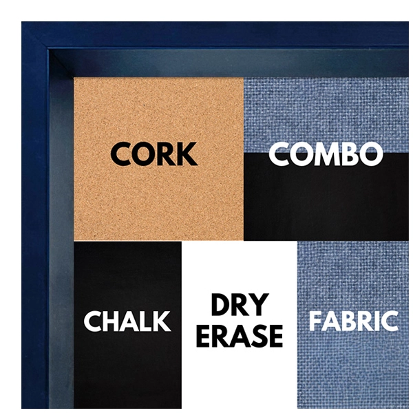 BB1212-7 Blue  - 0.69 Inch Wide - Custom Cork Chalk Dry Erase