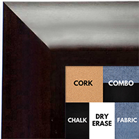 BB1420-2 Classicl Expresso Coffee Brown  Medium To Extra Large Custom Cork Chalk Or Dry Erase Board