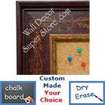 Wood Finish Custom Wallboards - Cork, Chalk, Dry Erase Boards